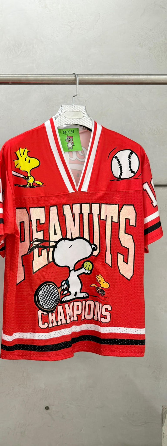 JERSEY #166 SNOOPY CHAMPIONS FULL PRINT & BORDADOS OVERSIZED🎾🥍🐾 08/21/25