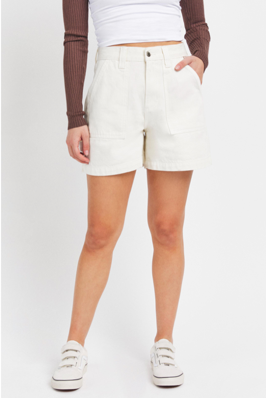 Cello Super High Rise Carpenter Short With Cargo Pockets
