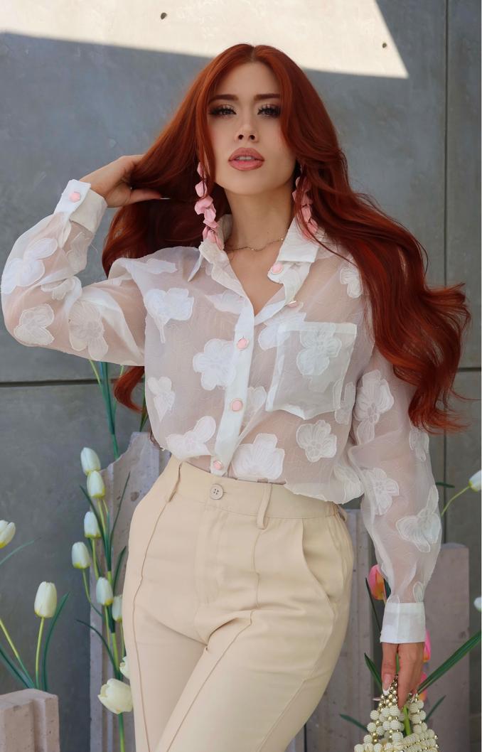 Camisa Flower Clear