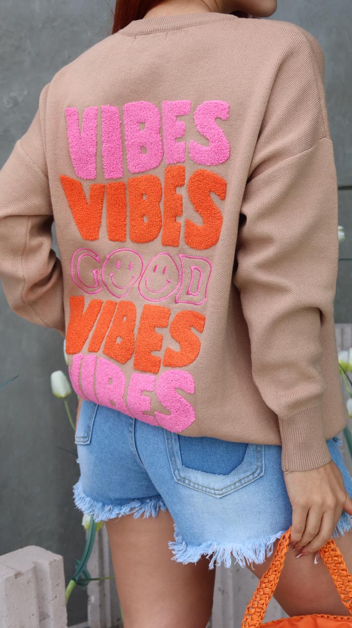 MAXISWETER GOOD VIBES🪽✨💖 TEJIDO DELUXE 🧶