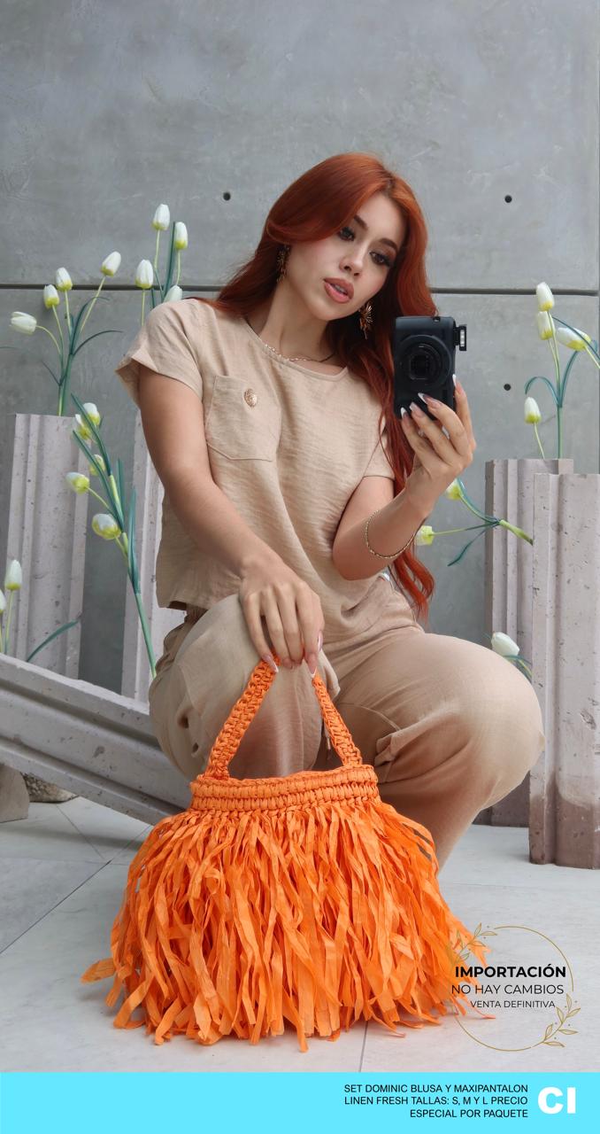 Set Dominic Blusa & MaxiPantalon Linen Fresh