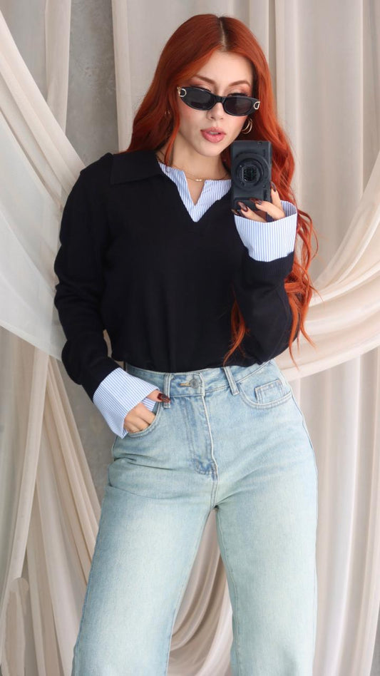 SWEATER CAMISA CORTE V