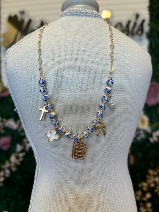 Collar Charms Marble JL24