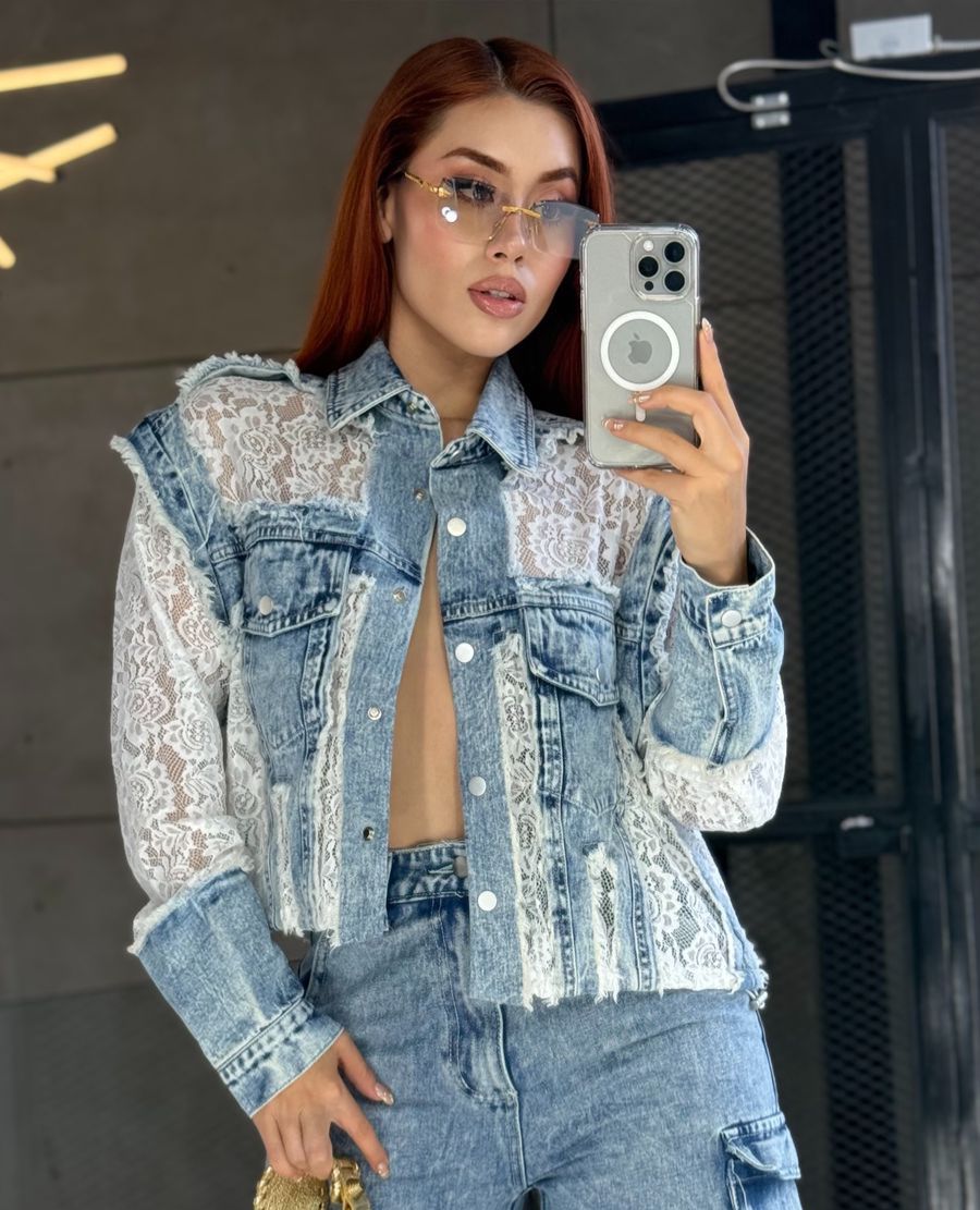 CHAMARRA DENIM CROCHET NOVIEMBRE