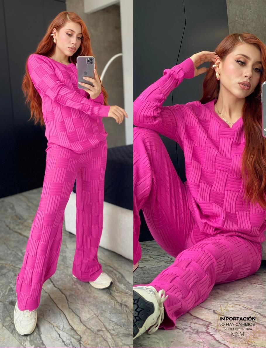 Set Monaco Tejido Deluxe Maxisweater & Maxipantalon Old Money