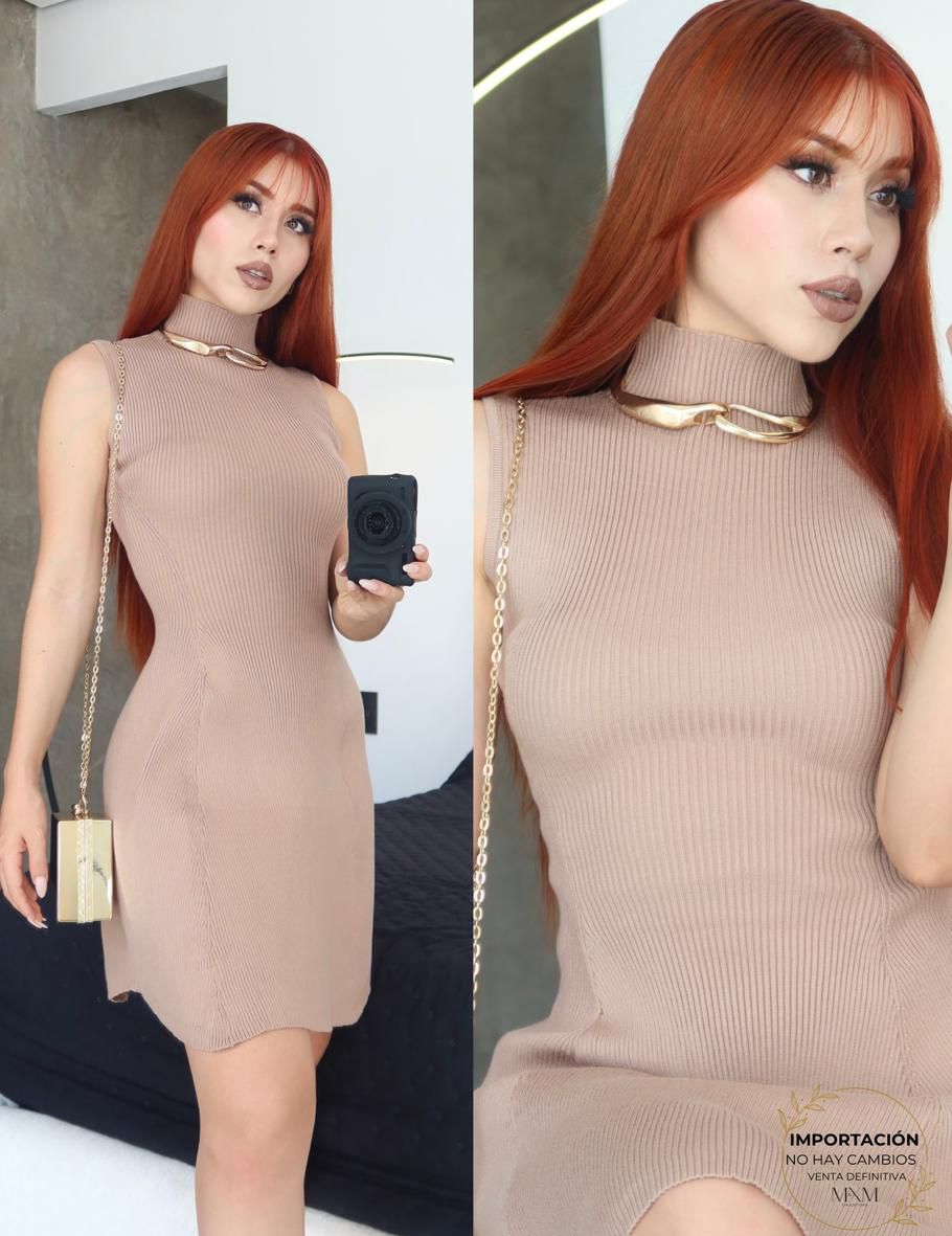 Vestido Corte Tejido