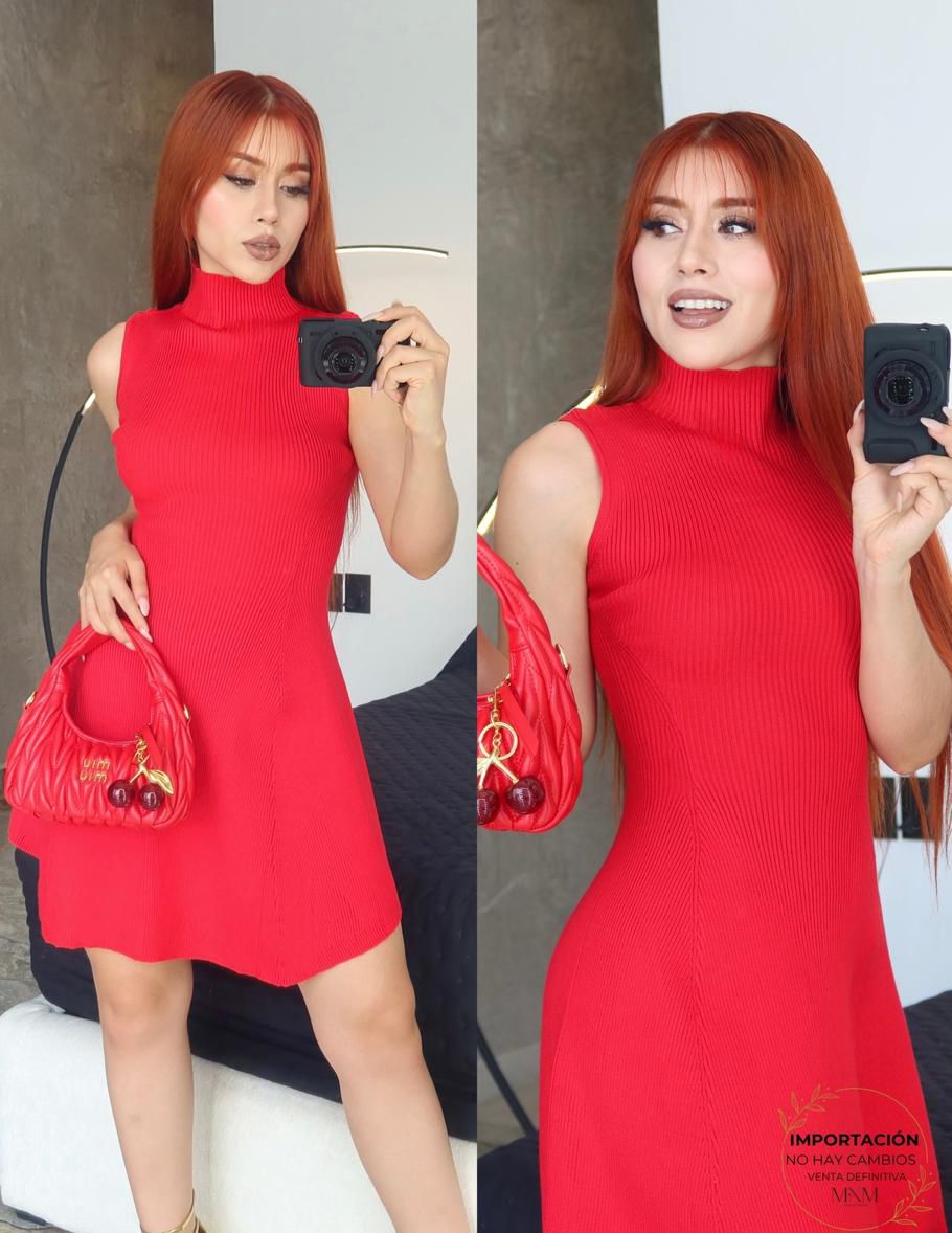 Vestido Corte Tejido