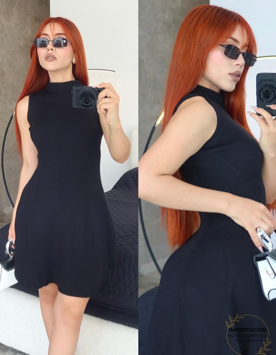 Vestido Corte Tejido