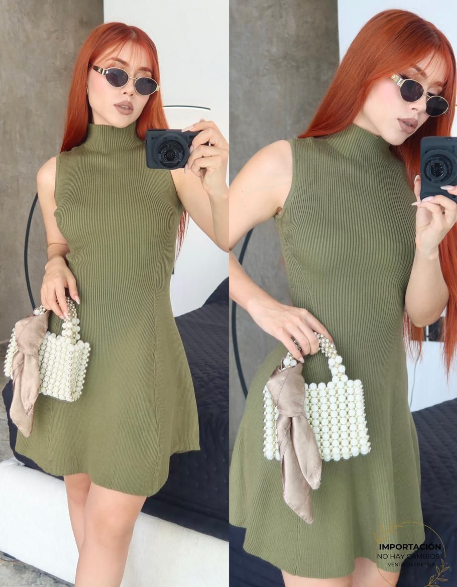 Vestido Corte Tejido