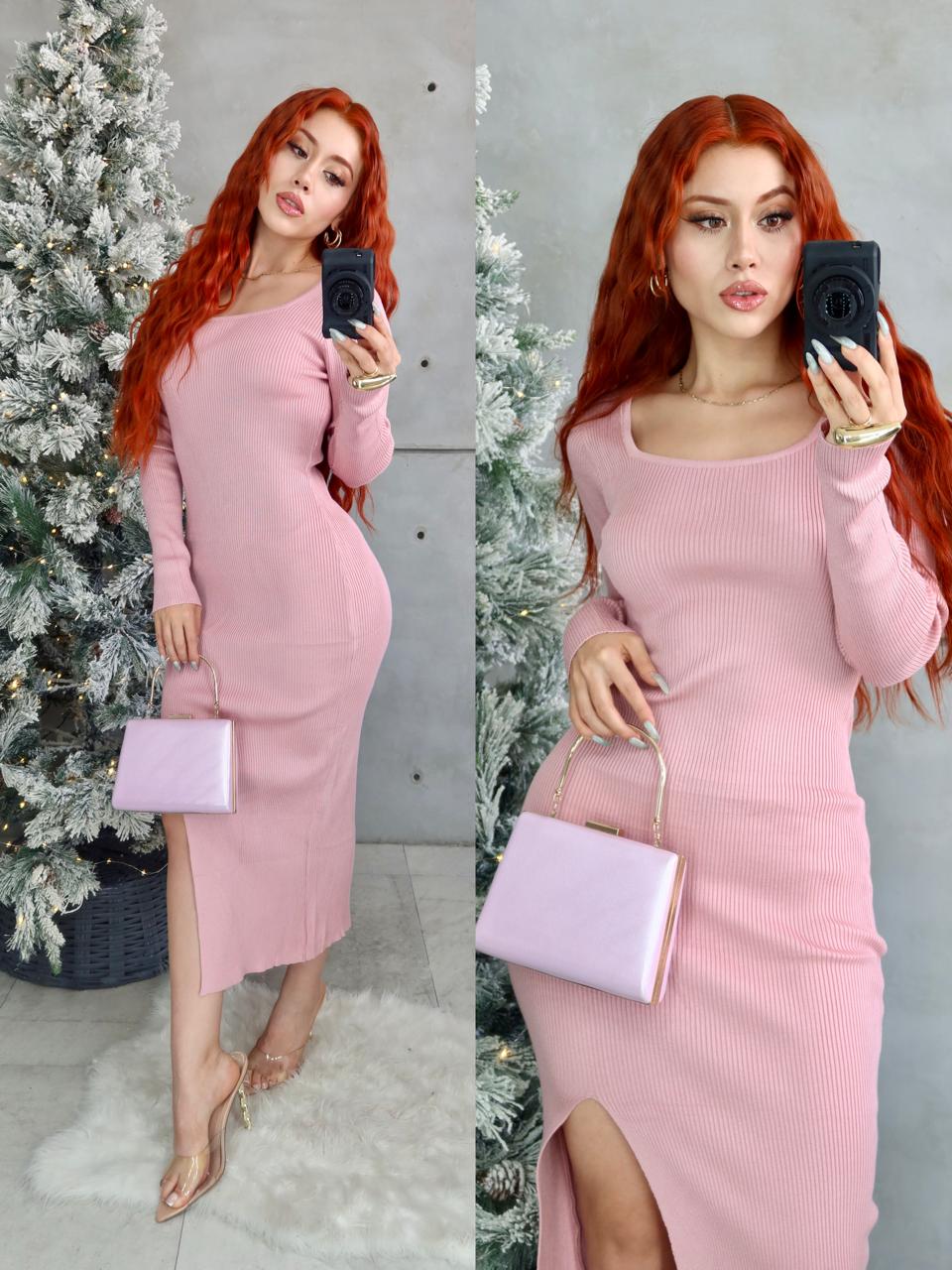 Maxivestido Zohara Escote Pierna Tejido