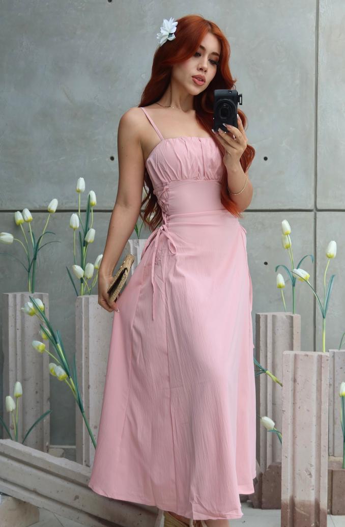 MAXIVESTIDO ZOE TIRAS AJUSTABLES AL COSTADO