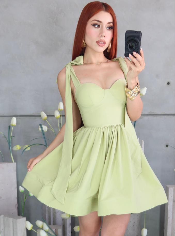 M5 VESTIDO ALICIA TIRANTES AJUSTABLES CORTE A VOLADO