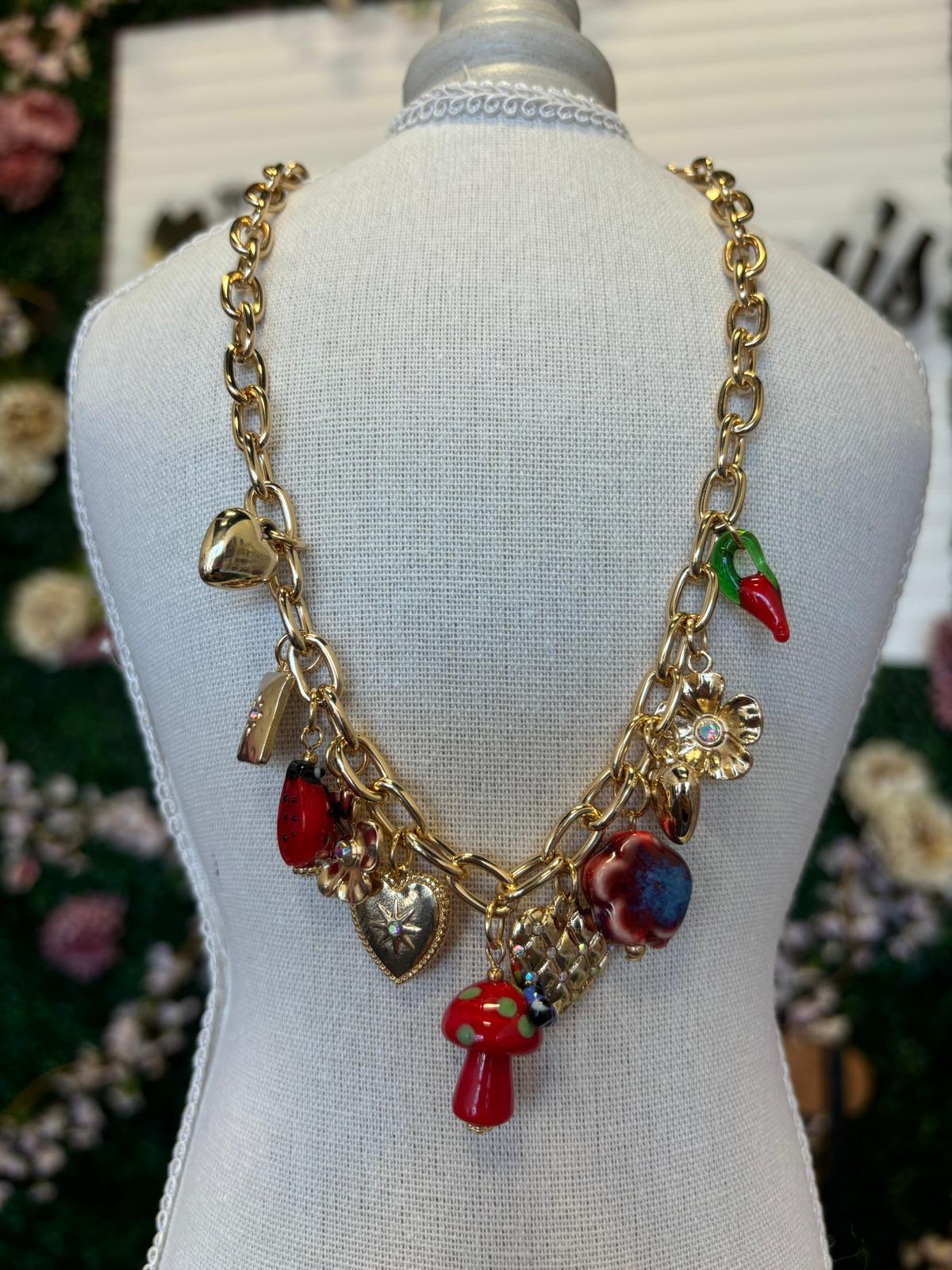 Collar Charms Mushroom 🍄 JL24