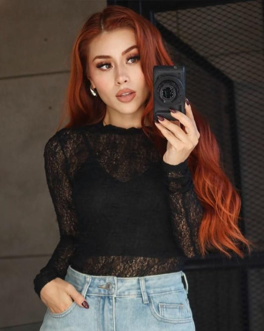 BLUSA TOP ENCAJE NOVIEMBRE