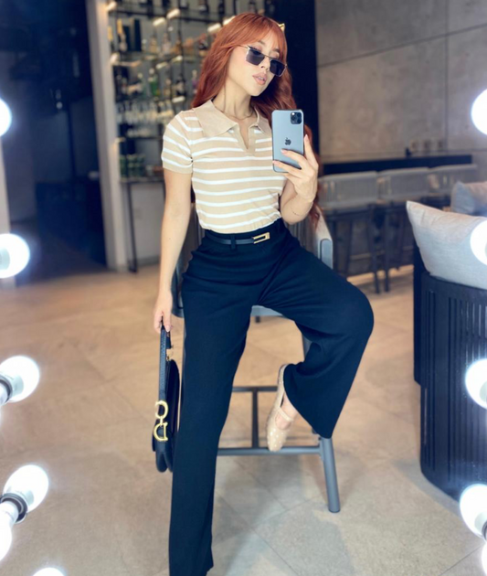 Maxipantalon Tejido con Belt