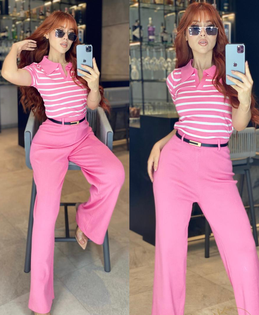 Maxipantalon Tejido con Belt